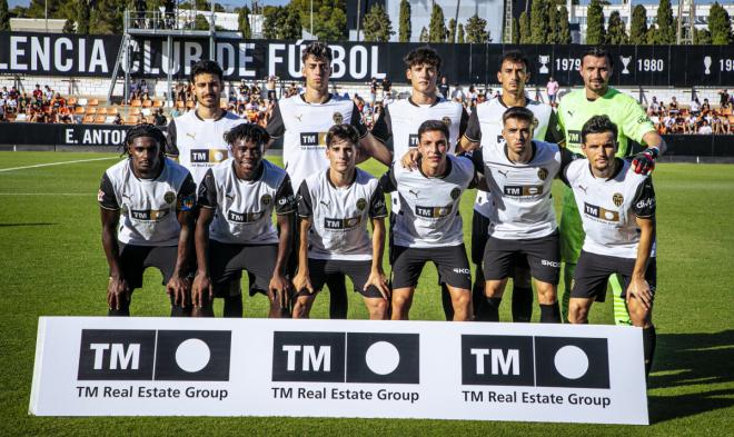 El once titular del Valencia CF ante el Levante UD (Foto: VCF).