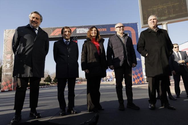 Ayuso y Almeida en la presentación del GP de Madrid (Foto: Europa Press)