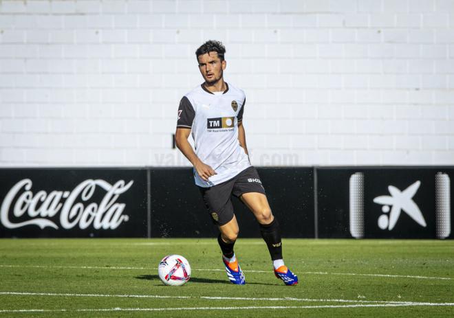 Hugo Guillamón, ante el Levante UD (Foto: VCF).