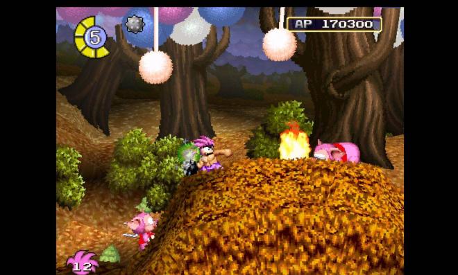 Los cerdos del bosque de los enanos en Tombi (Tomba! Special Edition)