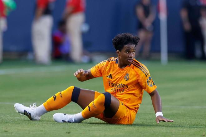 Endrick, durante el Real Madrid-Milan de pretemporada (Foto: Cordon Press).