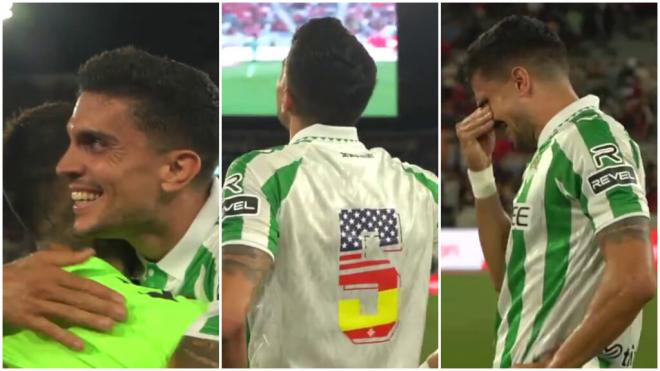 Marc Bartra rompe a llorar tras volver a los terrenos de juego: emocionado junto a sus compañeros