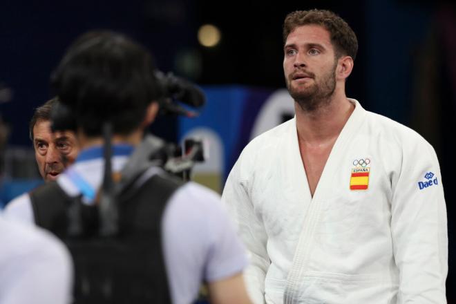 Niko Shera, tras su derrota en los Juegos de París 2024 (Foto: EFE).