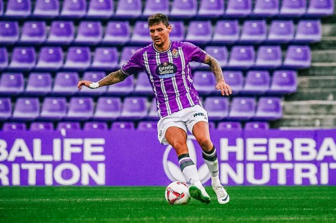 Stanko Juric, ante el Pau FC (Foto: Sara Cabezas).