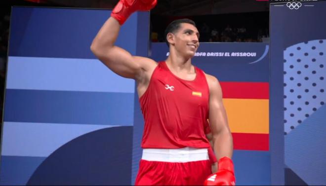 Ayoub Ghadfa celebra su triunfo.