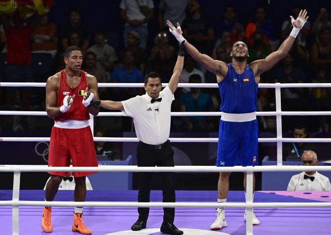 Enmanuel Reyes celebra una victoria en París 2024 (Foto: Cordon Press).