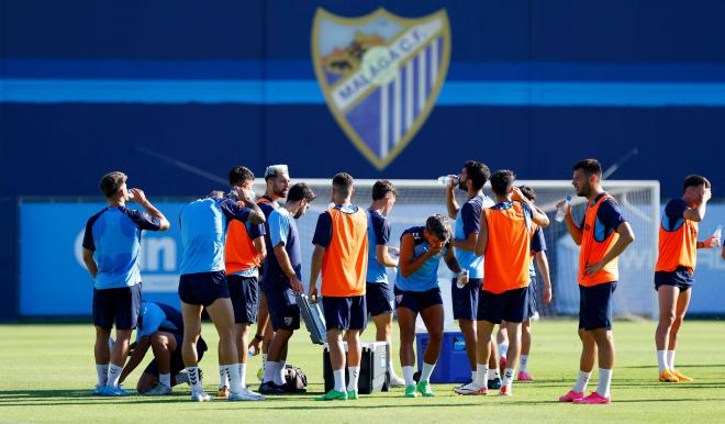 Entrenamiento del Málaga (Foto: MCF).