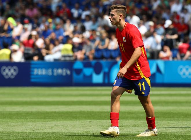 Fermín López, en un partido con España en París 2024 (Foto: Cordon Press).