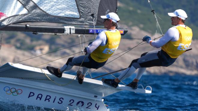 Diego Botín y Florian Trittel obtuvieron el primer oro para España en los Juegos Olímpicos (Foto