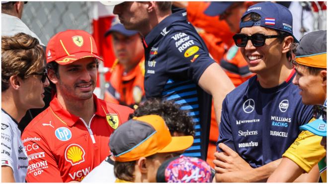 Carlos Sainz, junto a Alex Albon en el GP de Mónaco 2024 (Cordon Press)