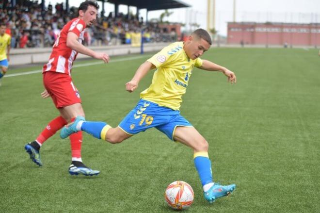 Johan Guedes con Las Palmas Atlético (Foto: UDLasPalmas.net).