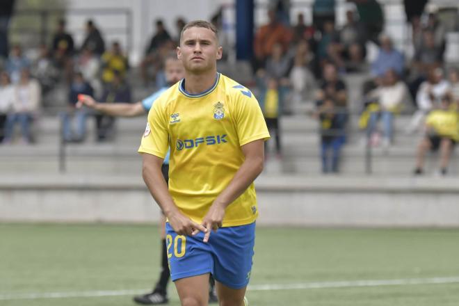 Johan Guedes con Las Palmas Atlético (Foto: UDLasPalmas.net).