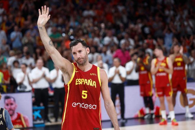 Rudy Fernández, en su último partido en España (Foto: EFE)