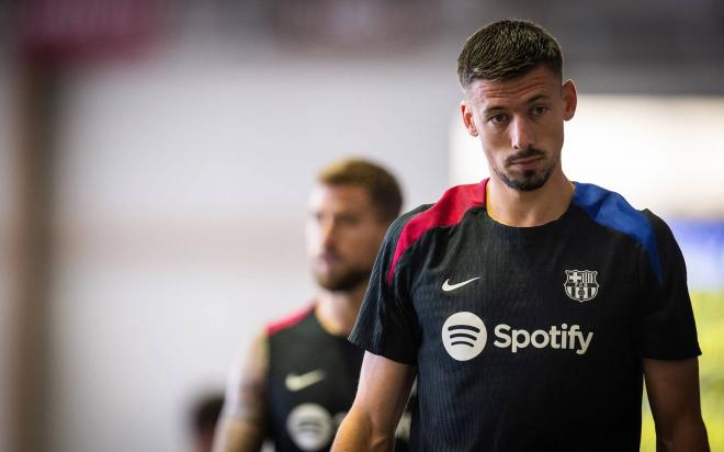 Clément Lenglet, en una sesión del Barcelona (Foto: FCB).