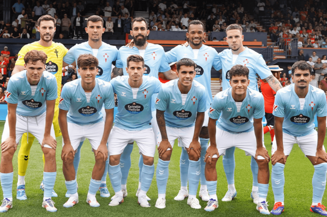 Once titular del Celta ante el Luton Town (Foto: RC Celta).