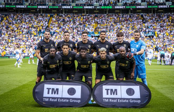 El once titular del Valencia CF ante el Leeds United (Foto: VCF).