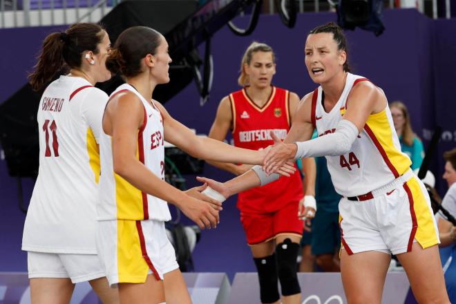 España, ante Alemania en el baloncesto femenino 3x3 en los Juegos (Foto: EFE).