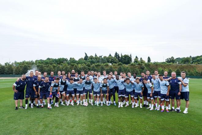 El Celta en su concentración en Inglaterra (Foto: RC Celta).