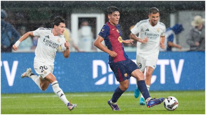 Pau Víctor, durante el Clásico de Nueva Jersey (Cordon press)