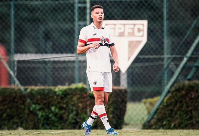 João Vitor, con el São Paulo (Foto: São Paulo).