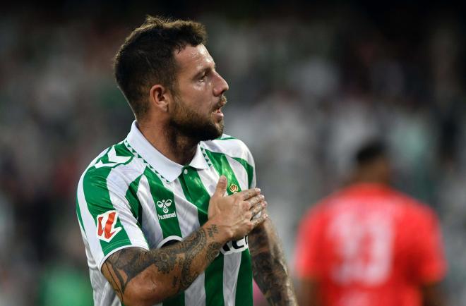 Aitor Ruibal, celebrando su gol ante el Al-Ittihad (Foto: Kiko Hurtado).