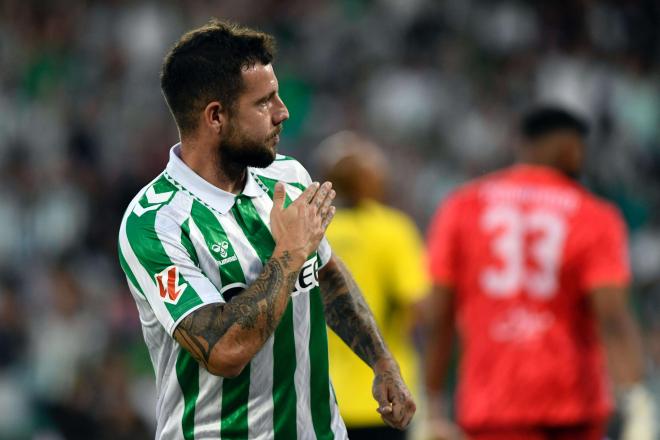 Aitor Ruibal, celebrando su gol ante el Al-Ittihad (Foto: Kiko Hurtado).