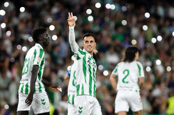 Juanmi, celebrando su gol ante el Al-Ittihad (Foto: Kiko Hurtado).