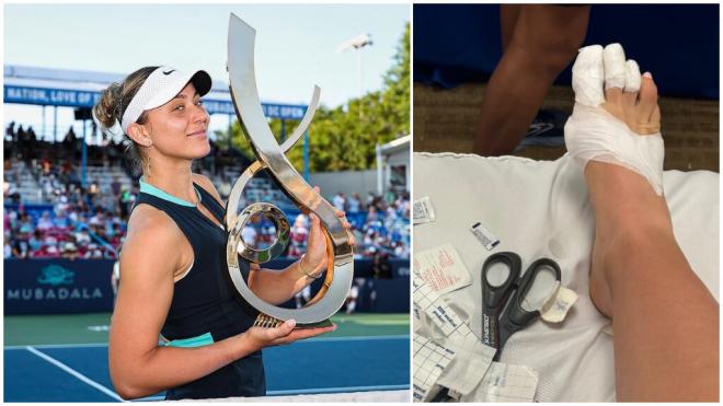 Paula Badosa, con el título del torneo de Washington.