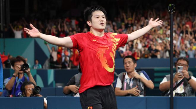 Fan Zhendong y su celebración tras ganar el oro (CordonPress)