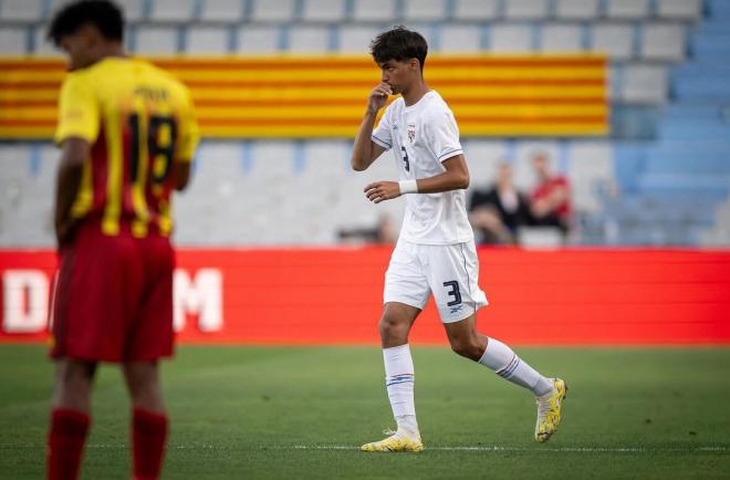 Martín Krug, en su debut con la selección absoluta de Panamá (Foto: @mkrug06).