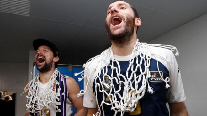 Sergio Llull y Rudy Fernández, juntos con el Real Madrid (@23Llull)