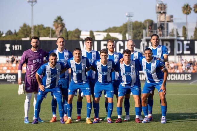 Luis Rioja, ante el Valencia CF (Foto: Deportivo Alavés).