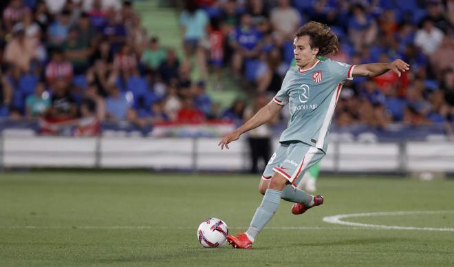 Javi Serrano, en un amistoso del Atlético en pretemporada (Foto: ATM).