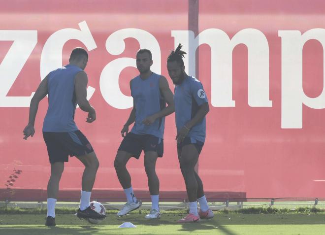 Joan Jordán, en el entrenamiento de este miércoles (Foto: Kiko Hurtado)