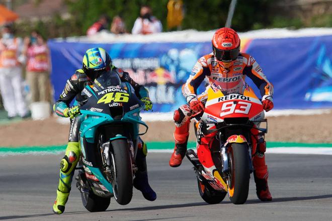 El duelo entre Marc Márquez y Valentino Rossi (Cordon Press)