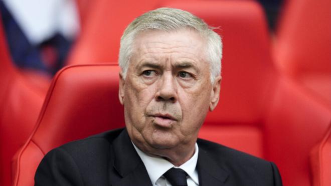 Carlo Ancelotti durante un partido del Real Madrid (Fuente: Cordon Press).