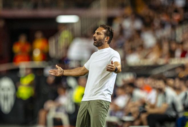 Rubén Baraja, en el Trofeo Naranja (Foto: Valencia CF).