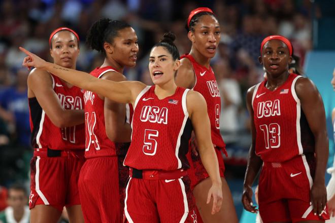 Estados Unidos, en la final de baloncesto femenino ante Francia (Foto: USA Basketball).