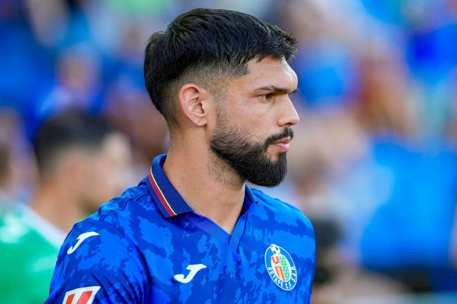 Omar Alderete, en un partido de pretemporada con el Getafe (Foto: Cordon Press).