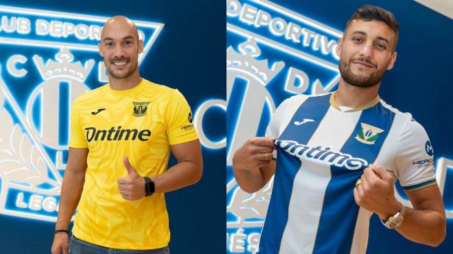 Dmitrovic y Óscar firman por el Leganés (Foto: CDL).