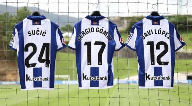 Dorsales de la Real Sociedad para la próxima temporada (Foto: Real Sociedad).