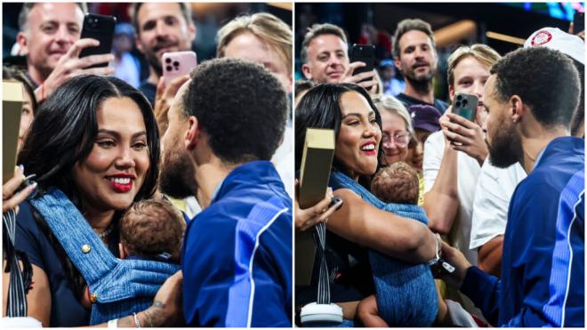 Stephen y Ayesha Curry, tras ganar el oro olímpico (RR.SS)