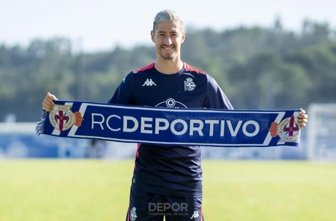 Presentación de Sergio Escudero (Foto: RC Deportivo).