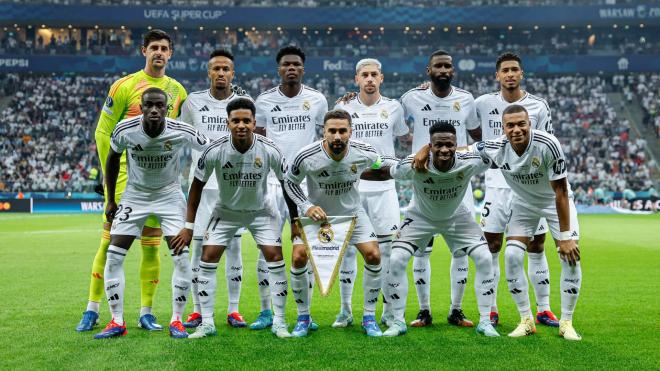 El once del Real Madrid ante la Atalanta (Foto: RM).