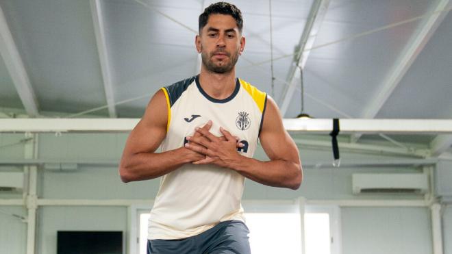 Ayoze Pérez en un entrenamiento con el Villarreal (Foto: @VillarrealCF)