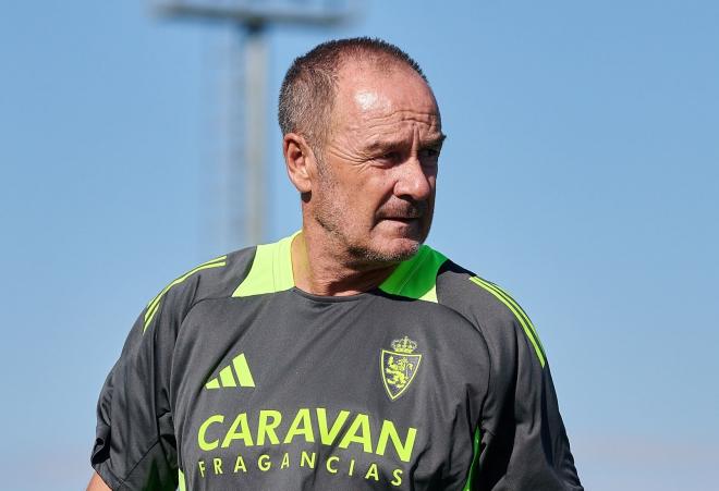 Víctor Fernández, en pretemporada (Foto: Real Zaragoza).