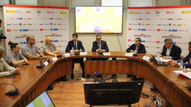 Miguel Carballeda y Fernando Molinero en la rueda de prensa de los Juegos Paralímpicos (CSD)