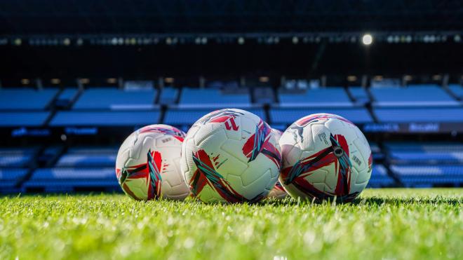 Balones en el estadio de Balaídos (Foto: RC Celta).