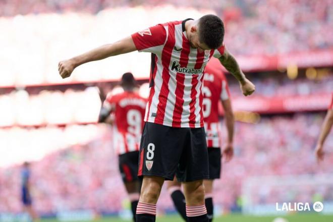 Oihan Sancet y sus compañeros quieren jugar la final en San Mamés (Foto: LaLiga).