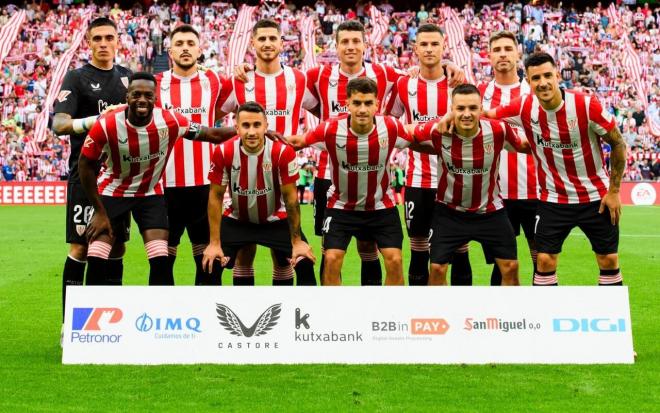 El once de Valverde ante el Getafe CF en San Mamés (Foto: Athletic Club).